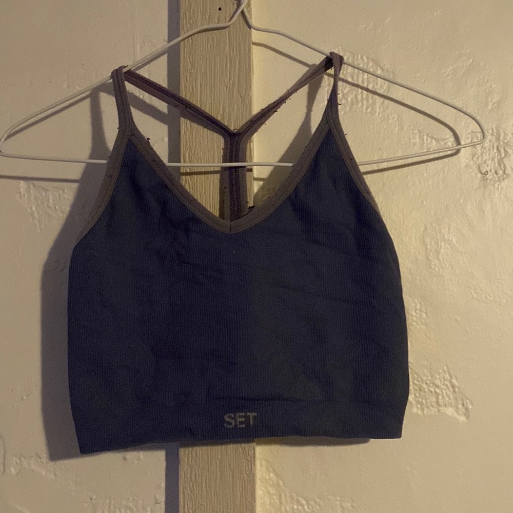 Set active amethyst sports bra
